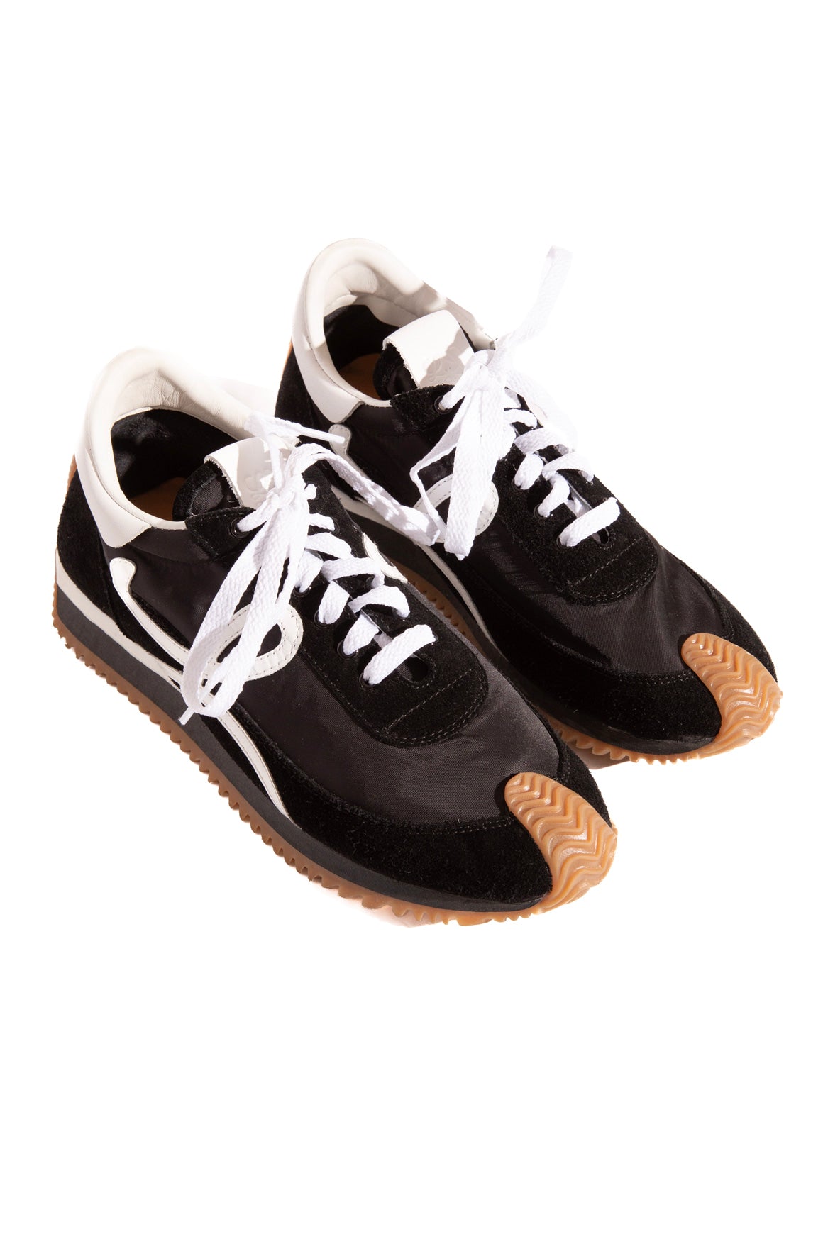 LOEWE Black Suede Flow Runner Sneakers (Sz. 40)
