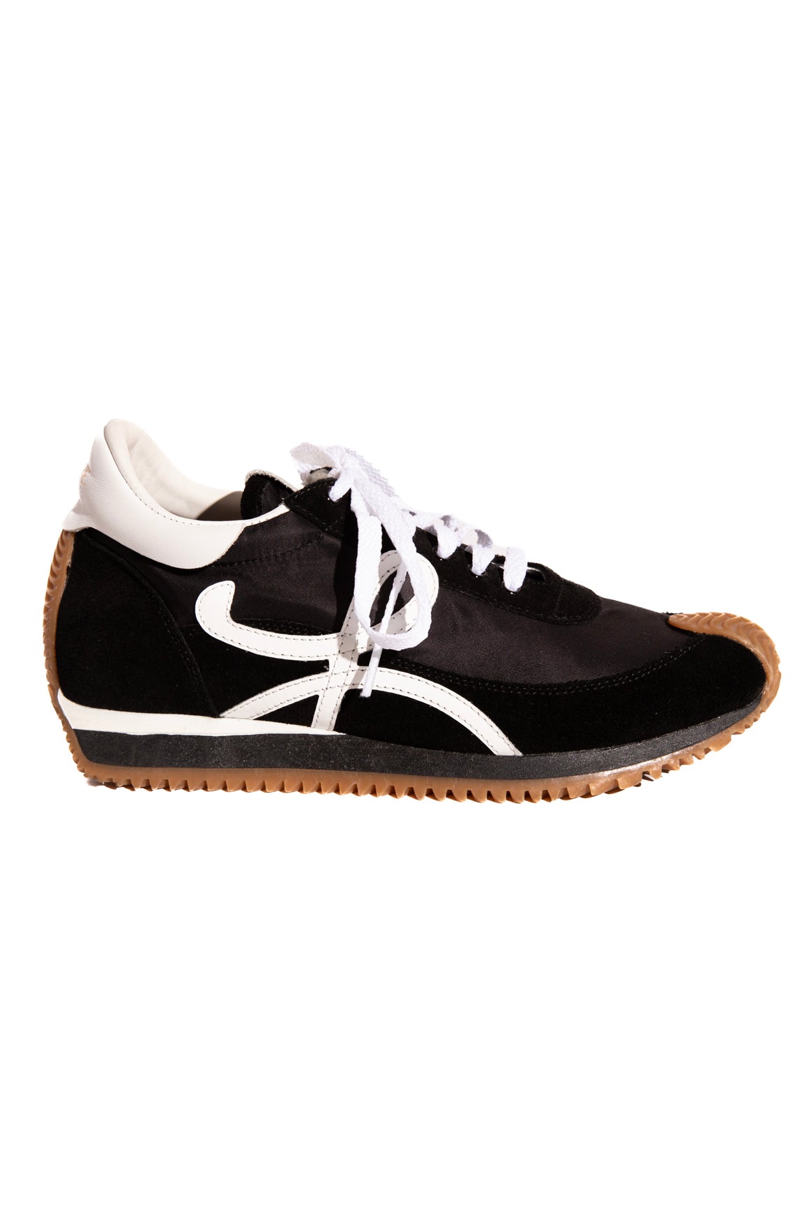 LOEWE Black Suede Flow Runner Sneakers (Sz. 40)