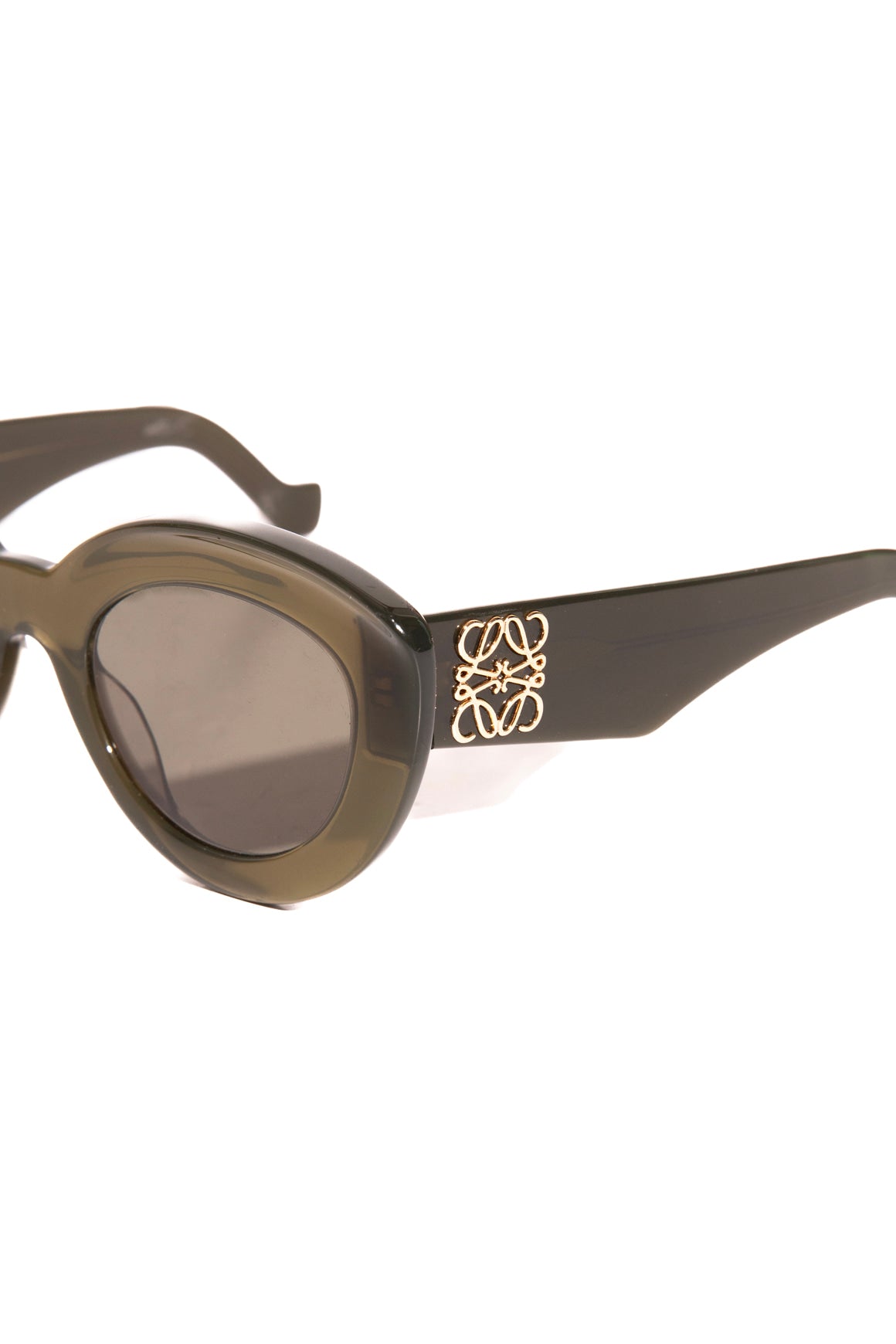 LOEWE Green Wide Cat Eye Sunglasses