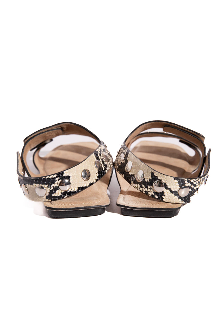KHAITE Python Grommet Sandals (Sz. 40.5)