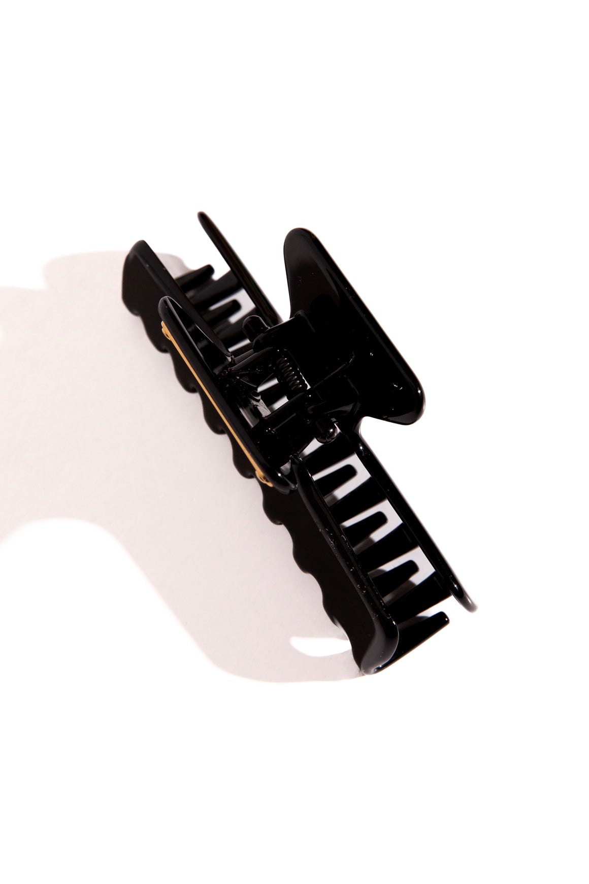 PRADA Black Logo Claw Clip
