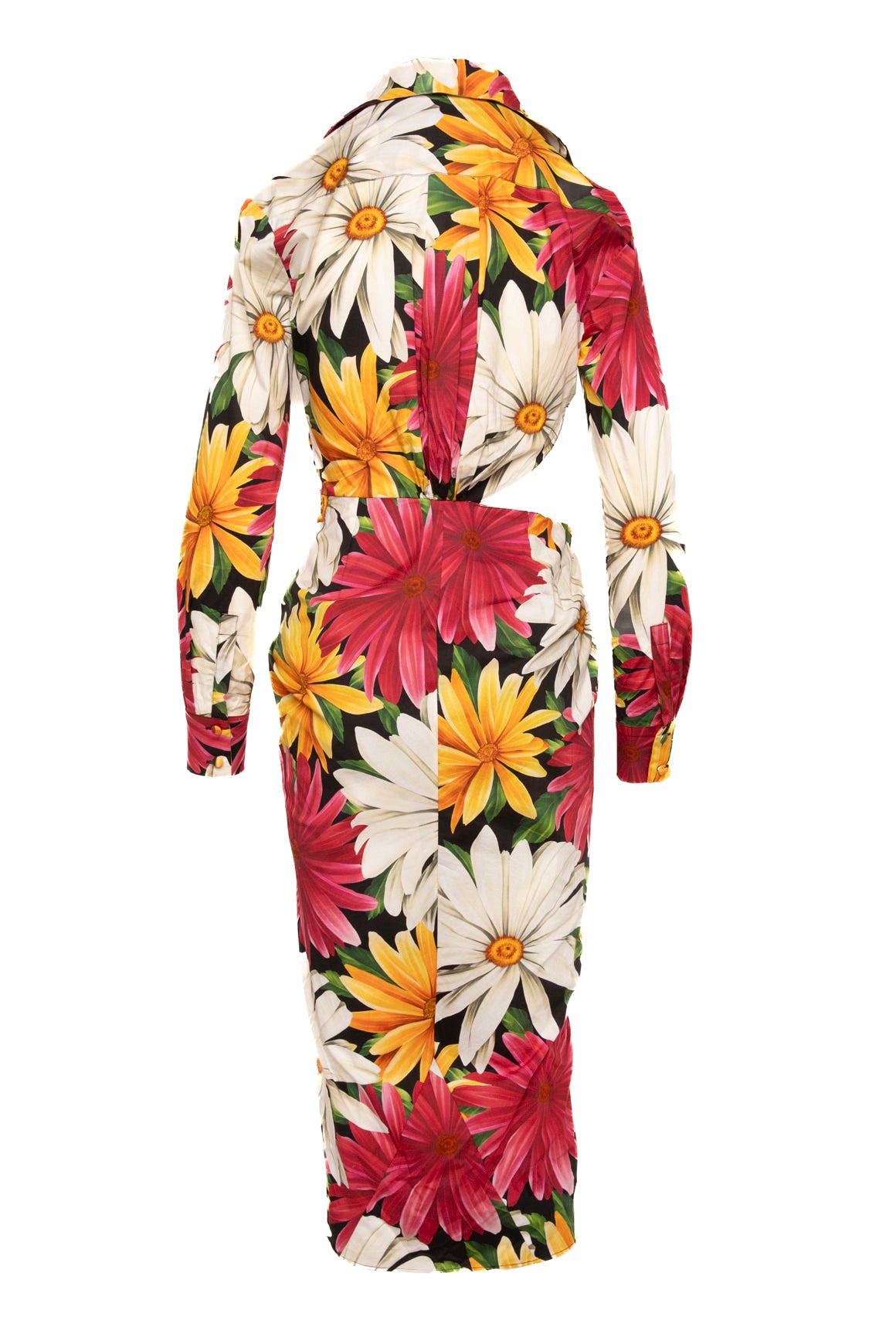 ETRO Floral Side Cut Out Shirt Dress (Sz. 42/6)