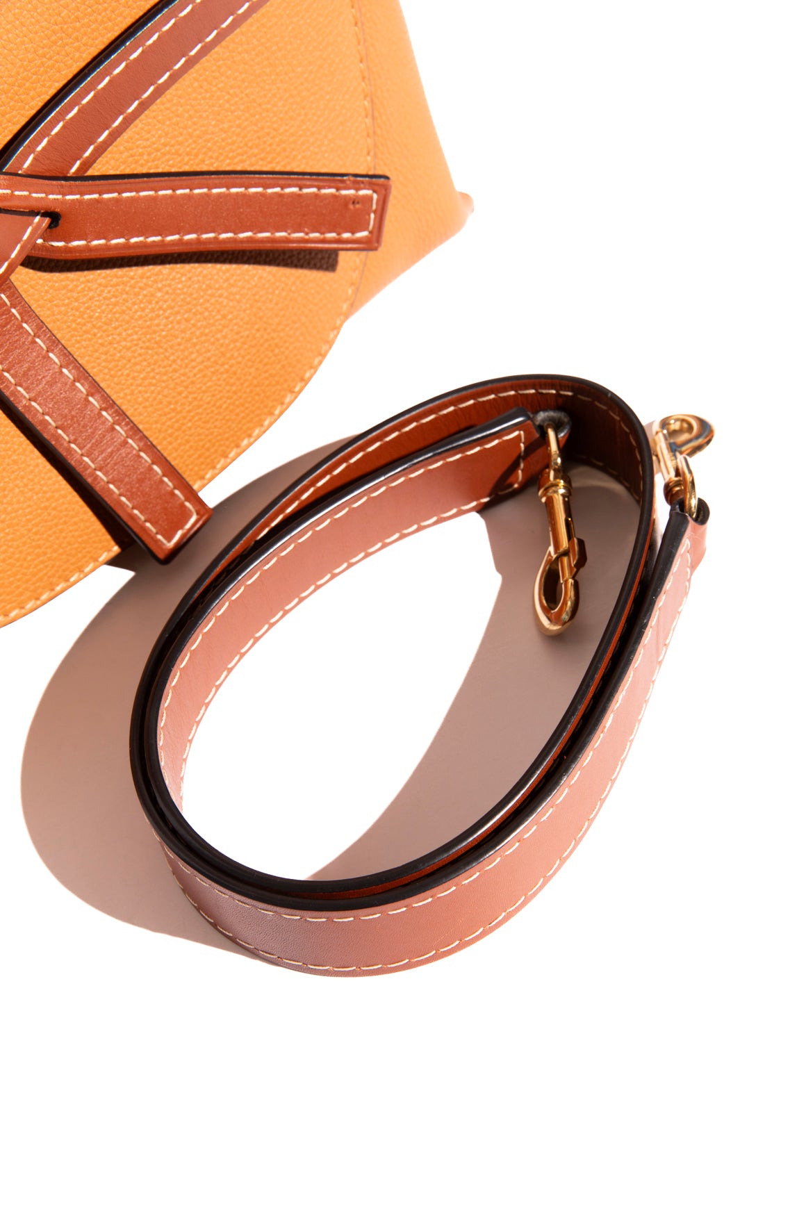 LOEWE Brown Leather Gate Satchel - Small