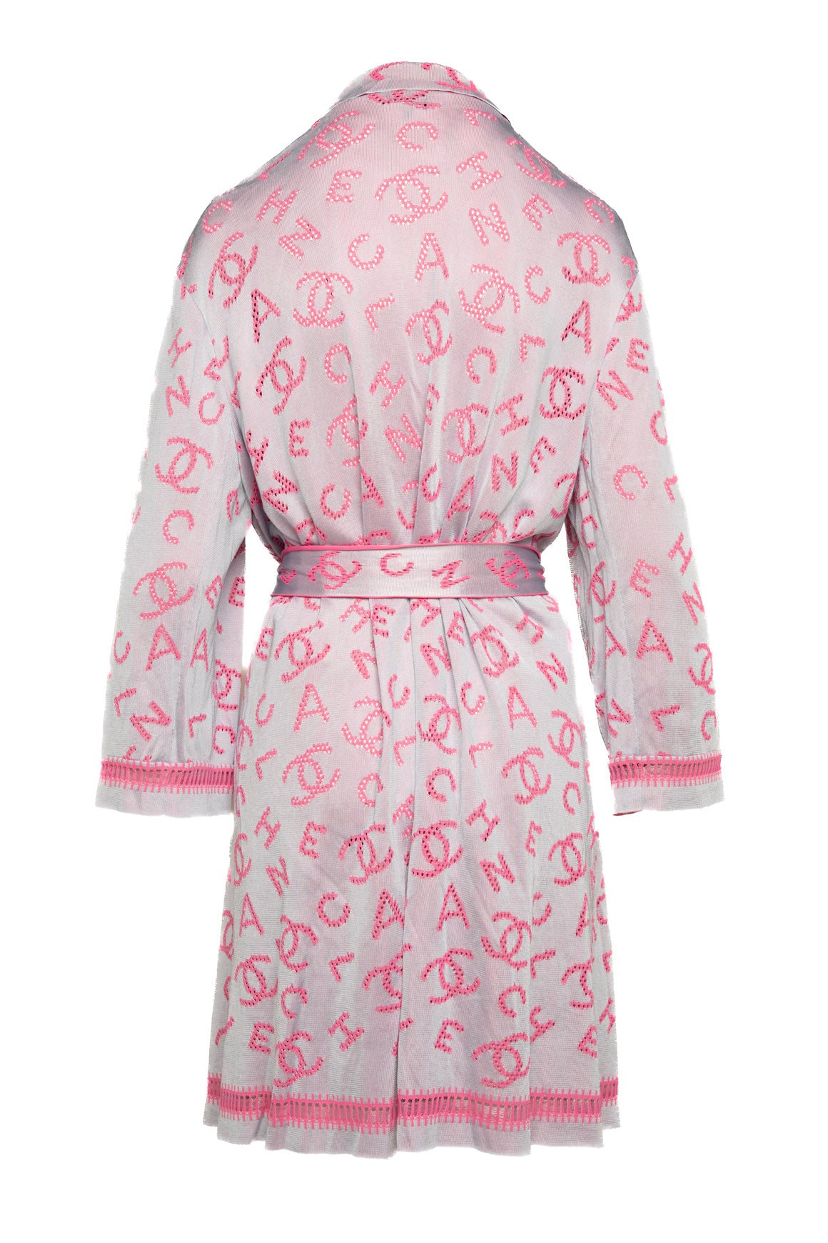 CHANEL Lilac & Pink Knit Robe (Sz. 42/6)