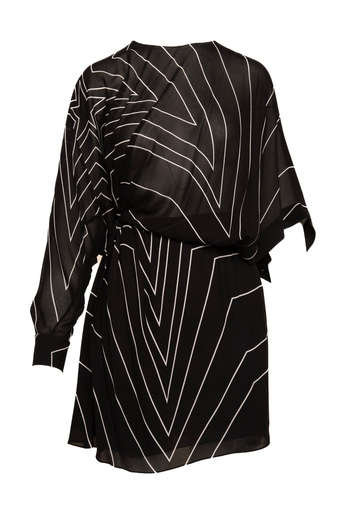SAINT LAURENT Black Star Design Mini Dress (Sz. XS)