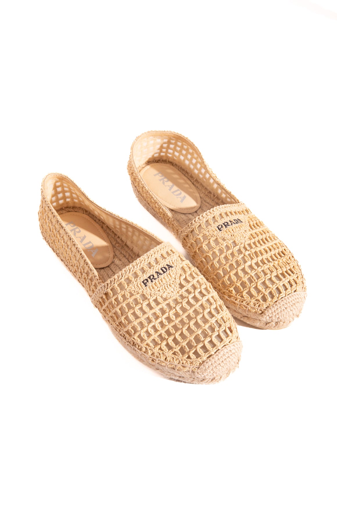 PRADA Raffia Espadrilles (Sz. 37)