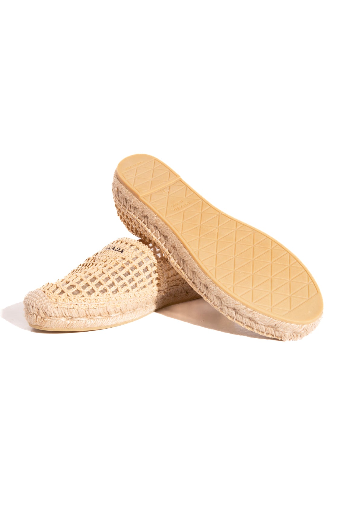 PRADA Raffia Espadrilles (Sz. 37)
