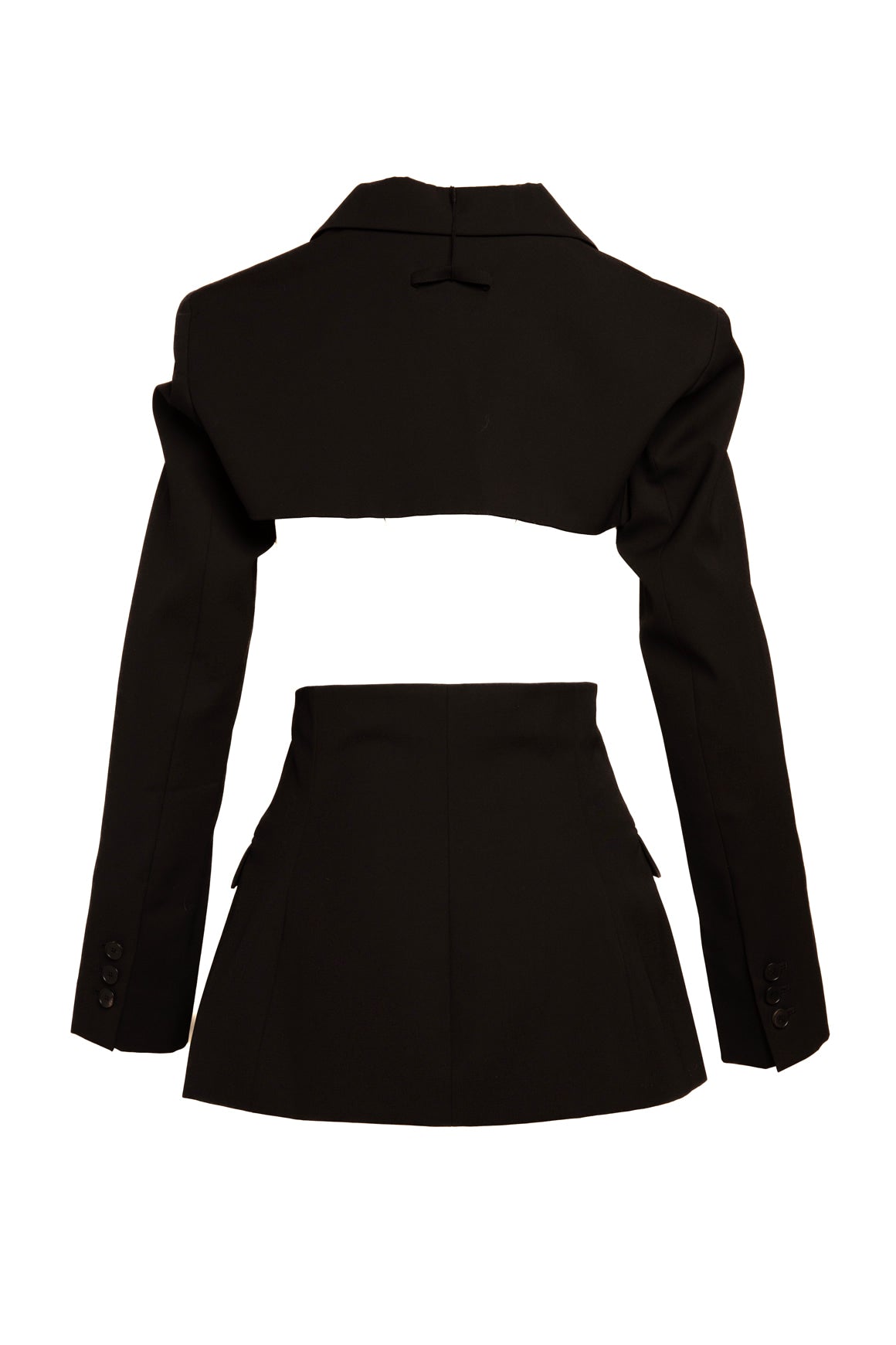 JEAN PAUL GAULTIER Black Deconstructed Blazer (Sz.4)