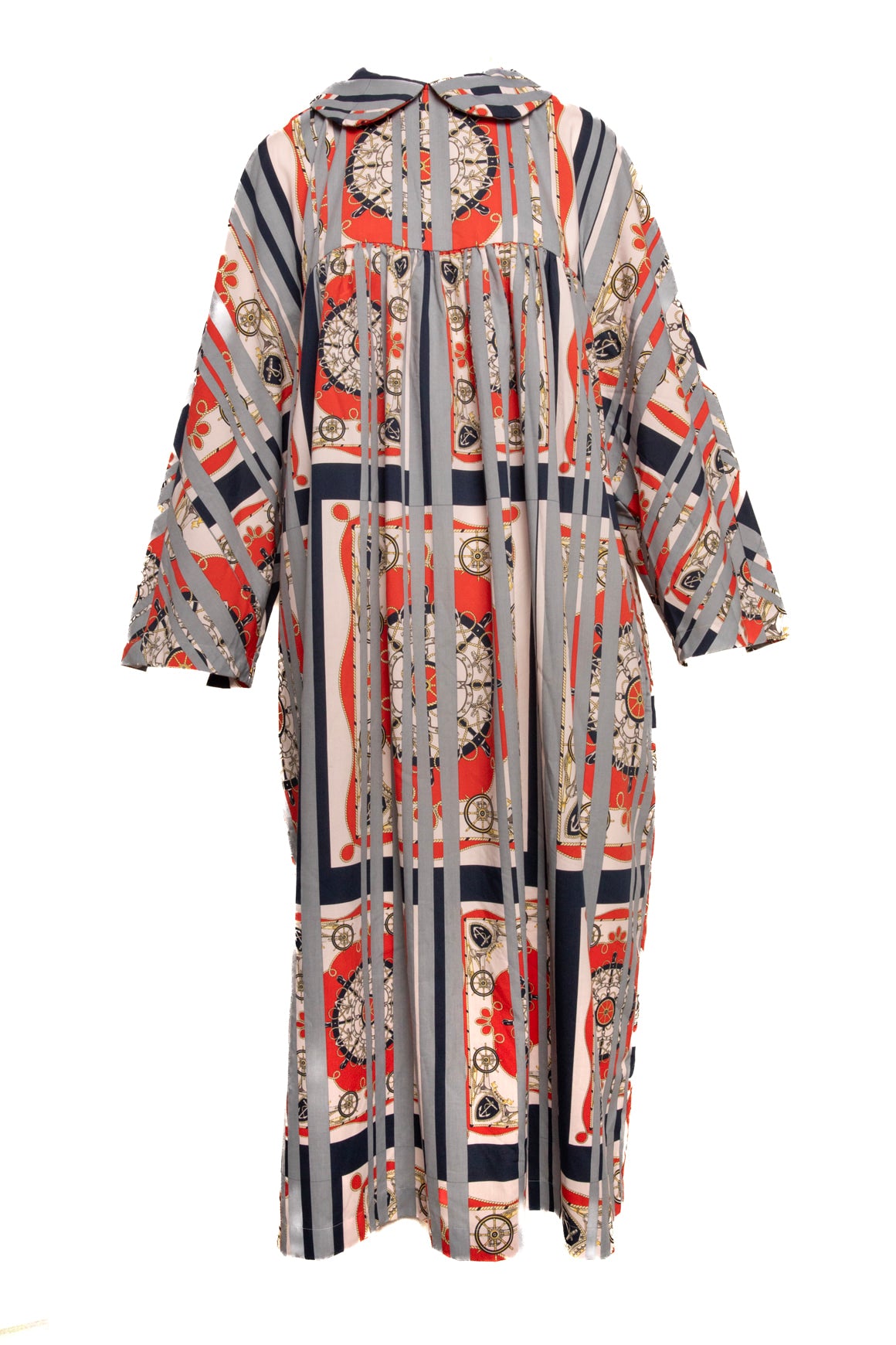 COMME DES GARCONS Nautical Print Maxi Dress (Sz. M)
