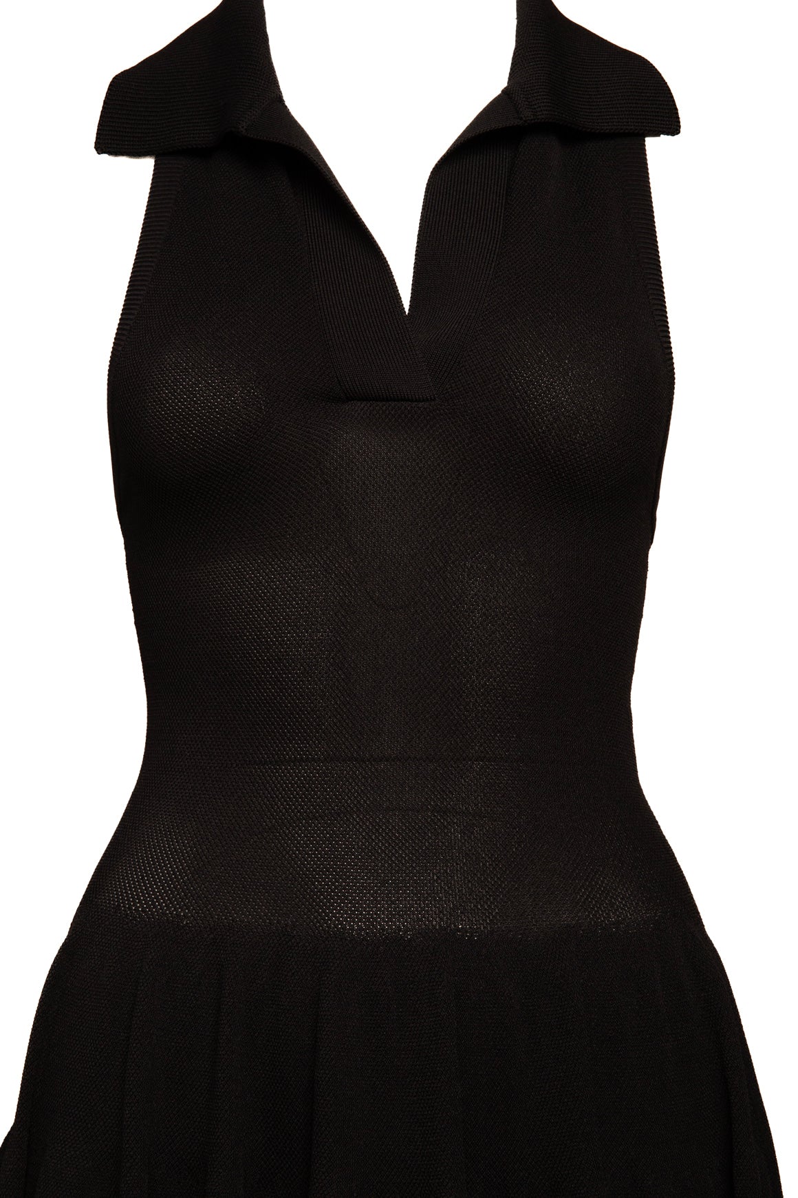 ALAIA Black Knit Drop Waist Mini Tennis Dress (Sz. 34/XS)