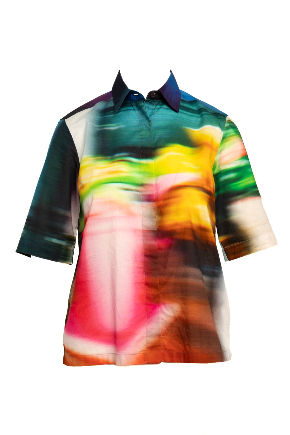 DRIES VAN NOTEN Rainbow Button Blouse (Sz. 36/4)