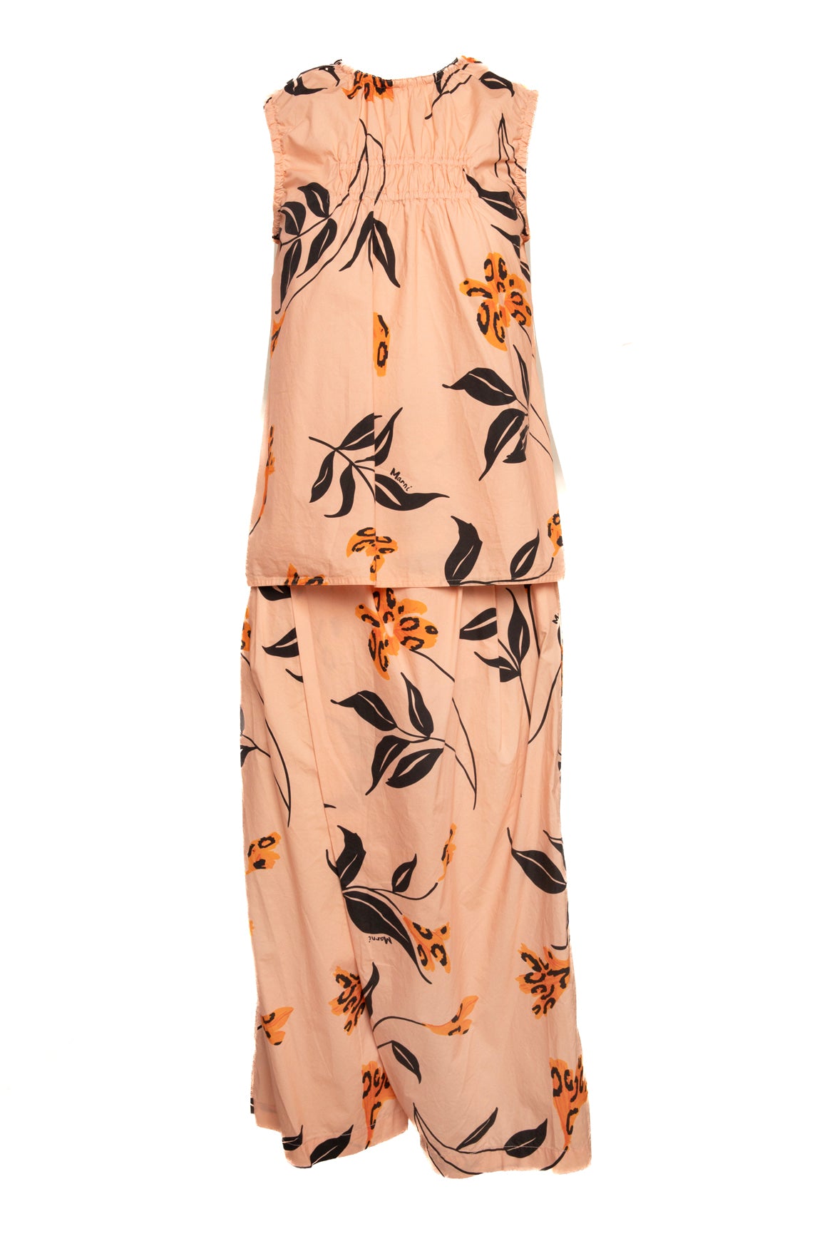MARNI Floral Print Blouse + Wide Leg Pant Set (Sz. S)